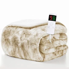 Heated Weighted Blanket for Adults - 62"x84" 15lbs Electric Throw Fast Heatin...