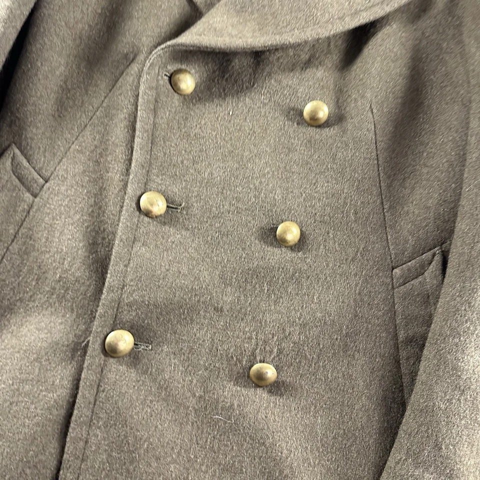 Chaqueta militar francesa vintage años 50 abrigo lana trinchera chaquetón Toulouse Foto 3 de 4