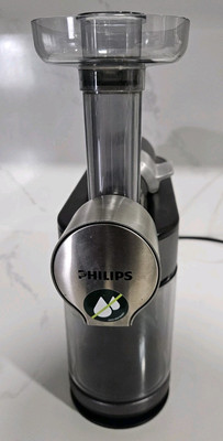 Philips Kitchen HR1897 Micro Masticating Juicer Avance Silver Used