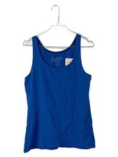 edc by Esprit Femme Top Bleu Coton Bio Basic (EU 38, INT M)