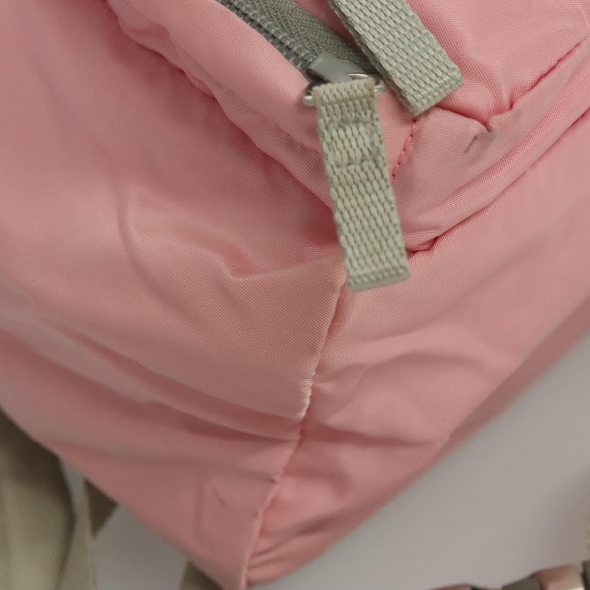 PRADA Backpack Nylon Pink Silver Auth ki5661 Prada Small Printed Re-Nylon Backpack - Alabaster Pink  main image 3
