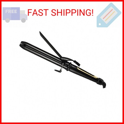 Lanvier 1.25 Inch Clipped Curling Iron with Extra Long Tourmaline Ceramic Barrel