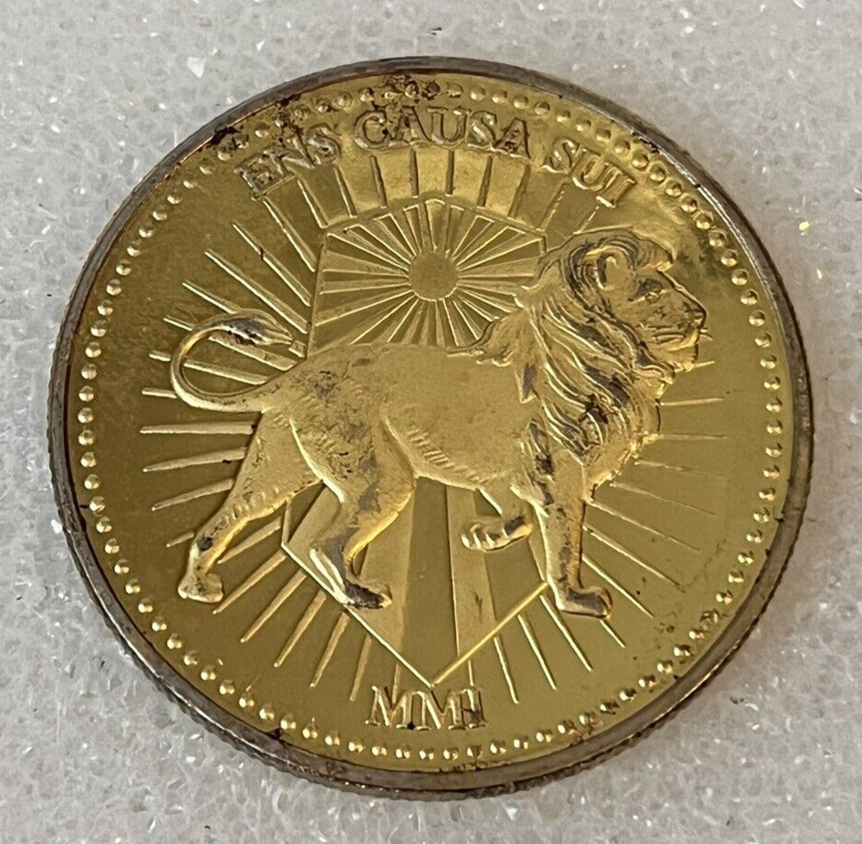 John Wick Ens Causa Sui Ex Unitae Vires MMI Gold Tone Coin | eBay