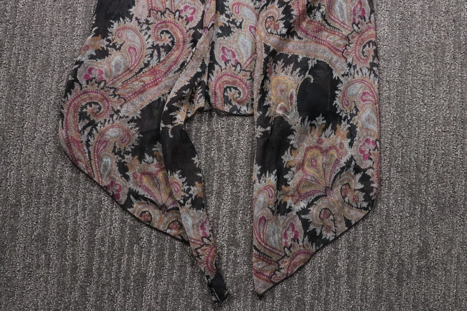 Cárdigan Living Doll Vintage Encaje Espalda Asimétrico de Gasa Hecho en EE. UU. Para Mujer L Foto 2 de 4