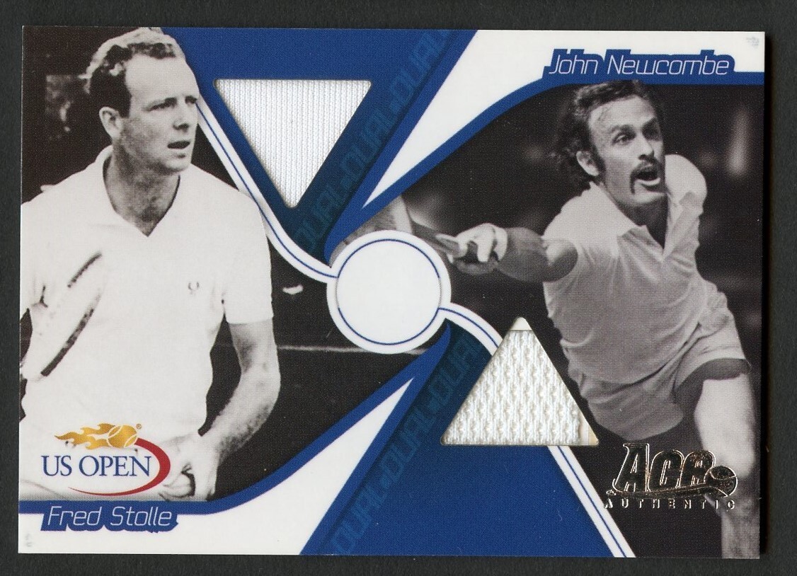 John Newcombe Fred Stolle #US38 2008 Ace Authentic US Open Jerseys