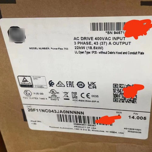 New Allen-Bradley 20F11NC043JA0NNNN PowerFlex Air Cooled 753 AC Driver - Picture 1 of 1