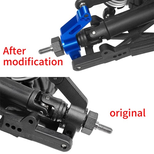 FLYXM 2x Alloy Rear Axle Cup DIY for Traxxas Slash 2WD 1/10 RC Car Upgrade Part - 第 7/8 張圖片