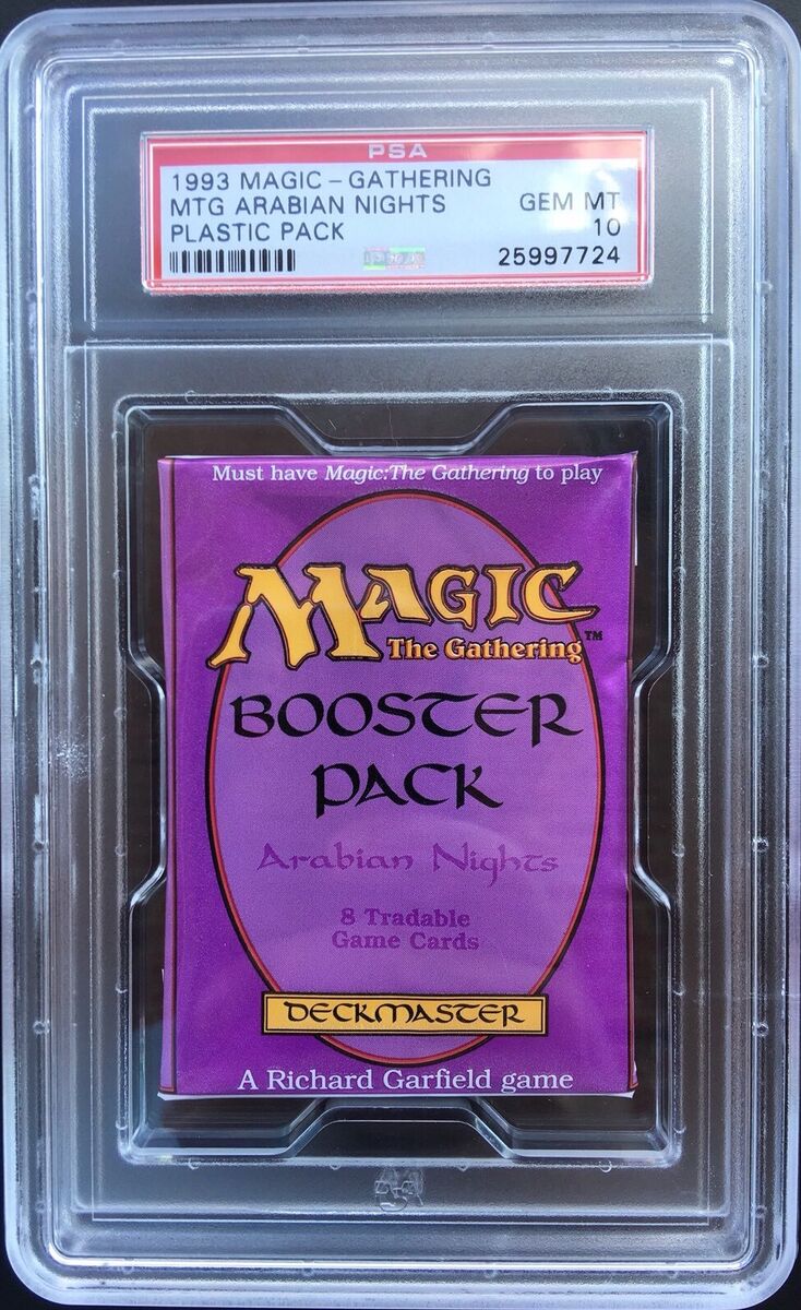 Arabian Nights Unopened Pack - PSA 10 - GEM MINT - mtg Arabian Nights Unopened Pack - PSA 10 - GEM MINT - mtg