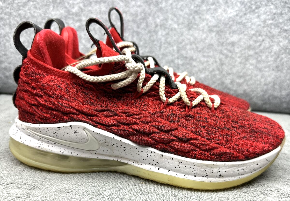 Nike LeBron 15 Low University Shoes Men 8 Red A01755-600