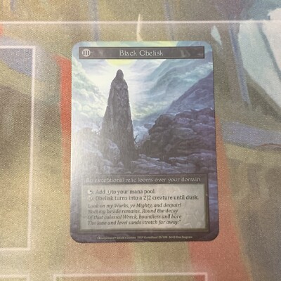 Black Obelisk Beta Curio - Sorcery Contested Realm