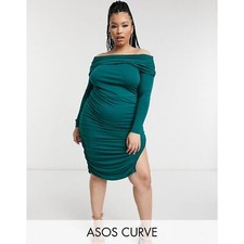 ASOS DESIGN Curve off shoulder midi dress Size 22 NWT