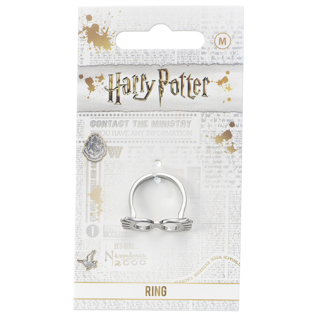Harry Potter Stainless Steel Luna Lovegood Glasses Ring Medium