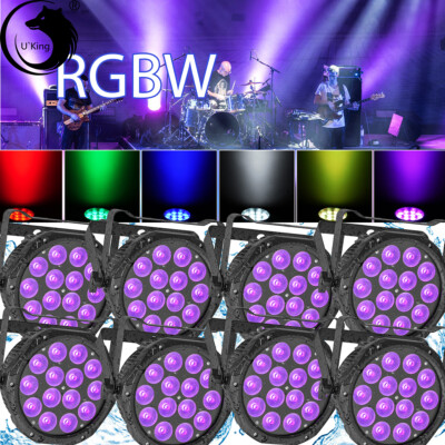 UKING Waterproof 14x15W RGBW 4in1 LED Par Stage Light DMX DJ Disco Party Lights