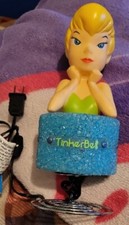 DISNEY AUTHENTIC TINKERBELL Fairy FIGURINE LAMP/ NIGHT LIGHT 11" Tested Works