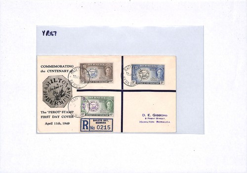 BERMUDA KGVI 1949 FDC *Baileys Bay* ILLUSTRATED First Day Cover PEROT STAMPYR167 - Picture 8 of 11