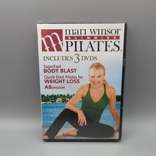 Mary Winsor Slimming Pilates - 3 DVD Set - Body Blast Weight Loss AB Session NEW