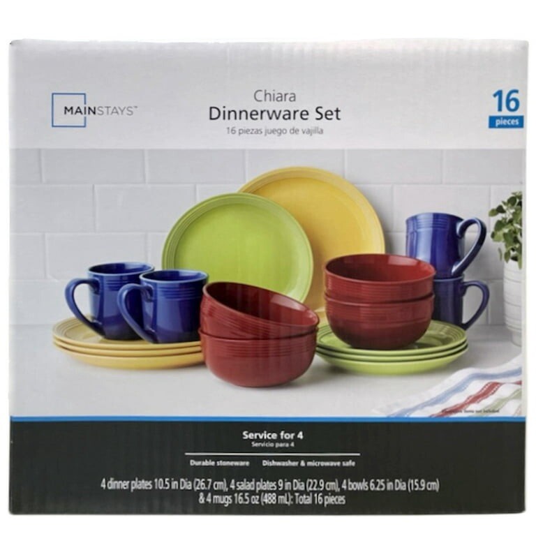 Stoneware Dinnerware Mainstay Dishware Gibson Home Queenslane 16