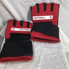 Sanabul Wrist Wrap Grappling Gloves - Sparring MMA Boxing - Large / XLarge