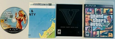 SONY PS3 GRAND THEFT AUTO 5 COMPLETE WITH MANUAL & MAP! 2013 VERY NICE!! 