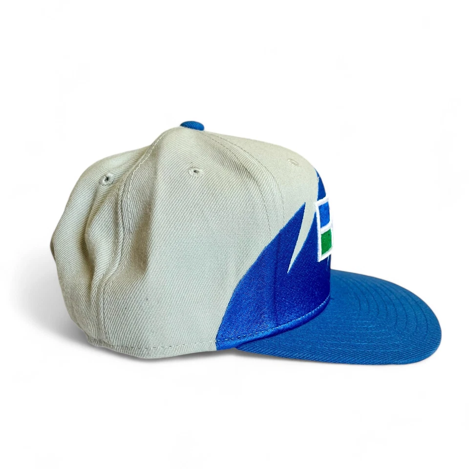 Seattle Seahawks Diente de Tiburón Snapback Gorra NFL Mitchell & Ness De Colección RARA Foto 3 de 4