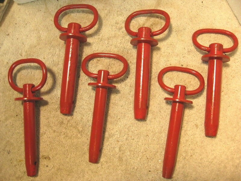 6 large 4" heavy duty Clevis,hitch or locking pins.