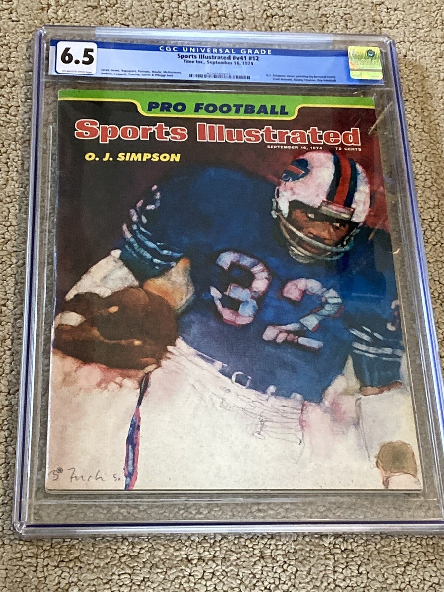 O.J. Simpson Sports Illustrated CGC 6.5 OW/White (Classic Cover