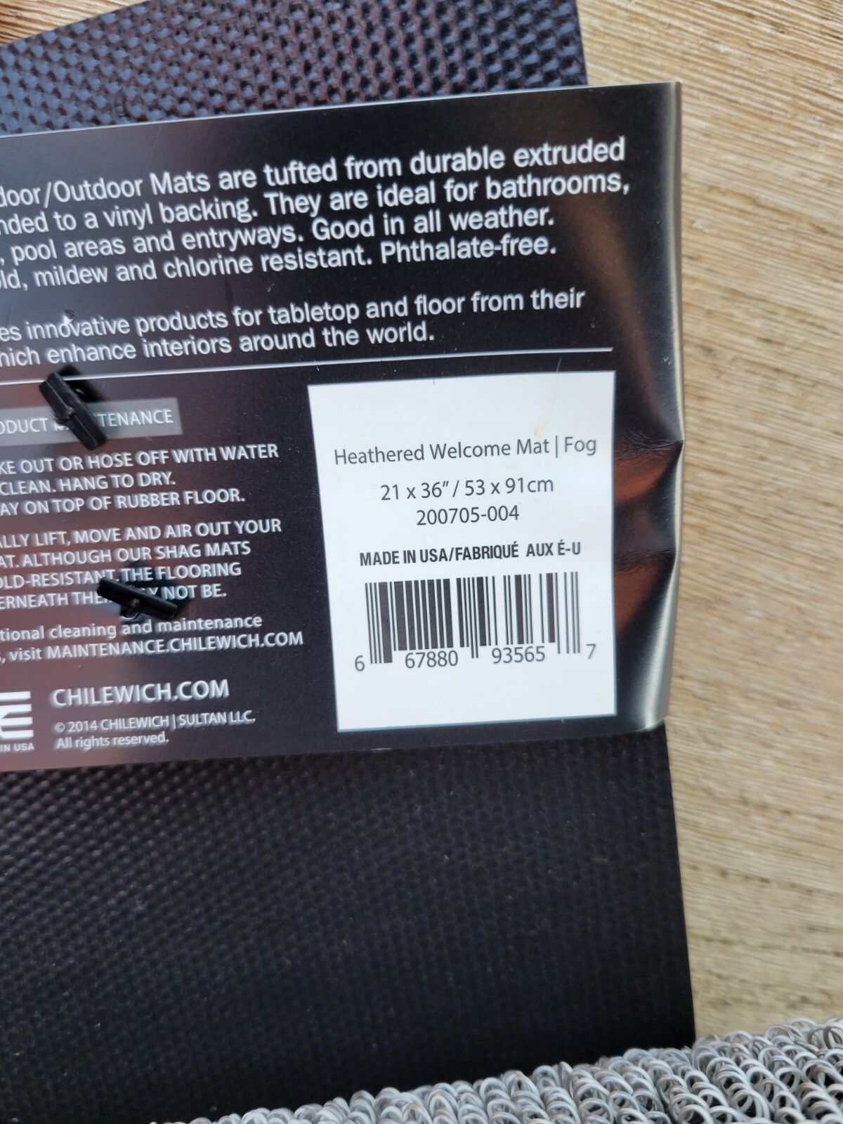 Chilewich 200705004 Residential Door Mat/Fog 21x36 eBay