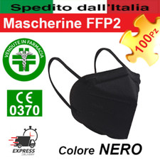 100 Mascherine FFP2 Nere - JIADA - Le più PERFORMANTI !!! 
