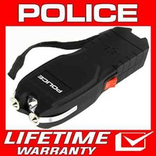 POLICE Stun Gun 2101 Max Volt Rechargeable with LED Flashlight  Siren Alarm