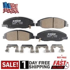 Front Ceramic Brake Pads w/Hardware for 2009 2010 2011 2012 2013 2014 CTS STS