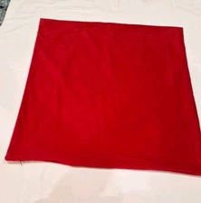 Miulee Red Velour Pillow Cover 23" Soft Polyester Zipper Washable Xmas