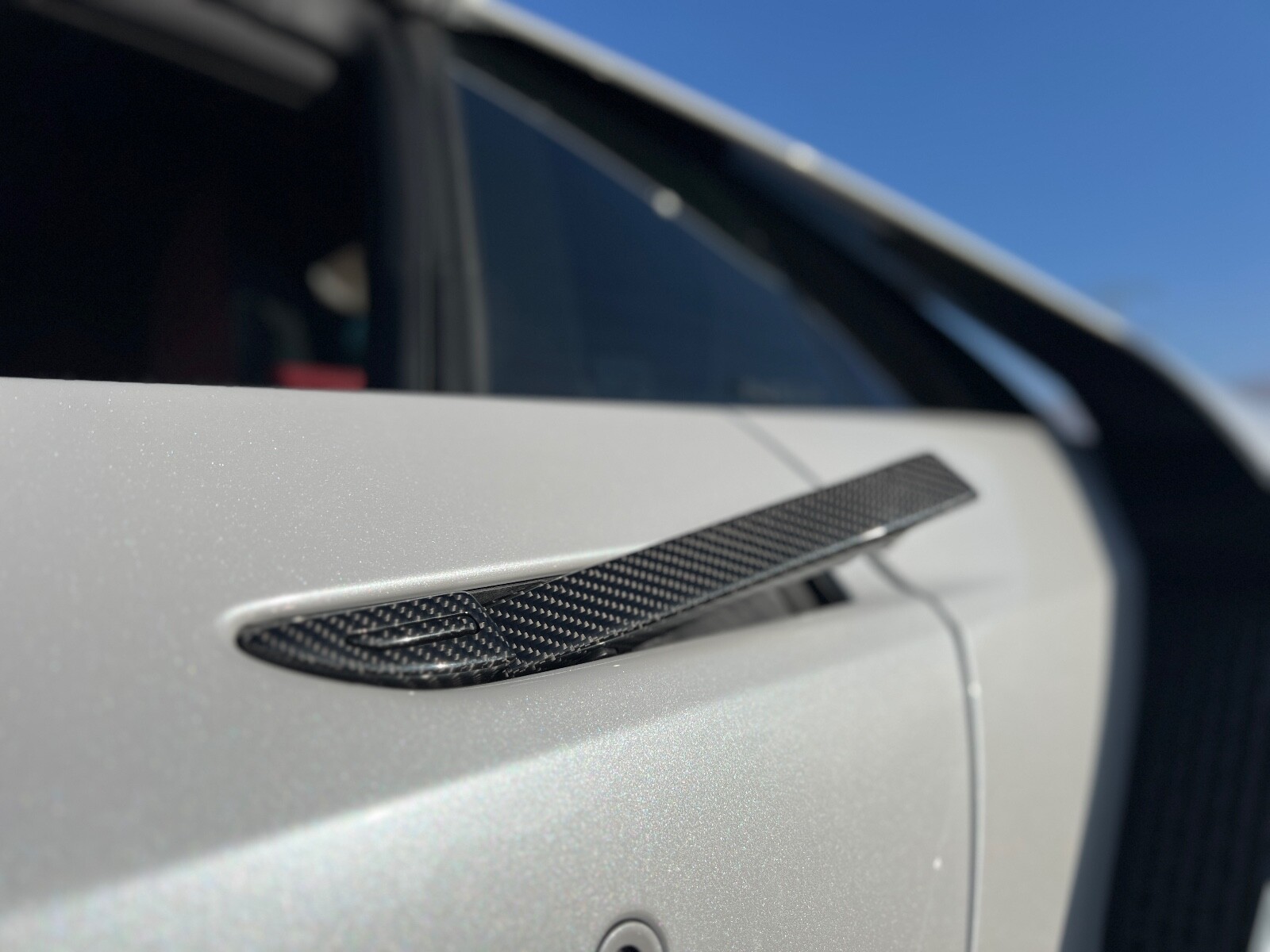2017+ 2nd Gen 17-22 NC1 Acura NSX Gloss Carbon Fibe Exterior Door Handles (pair)