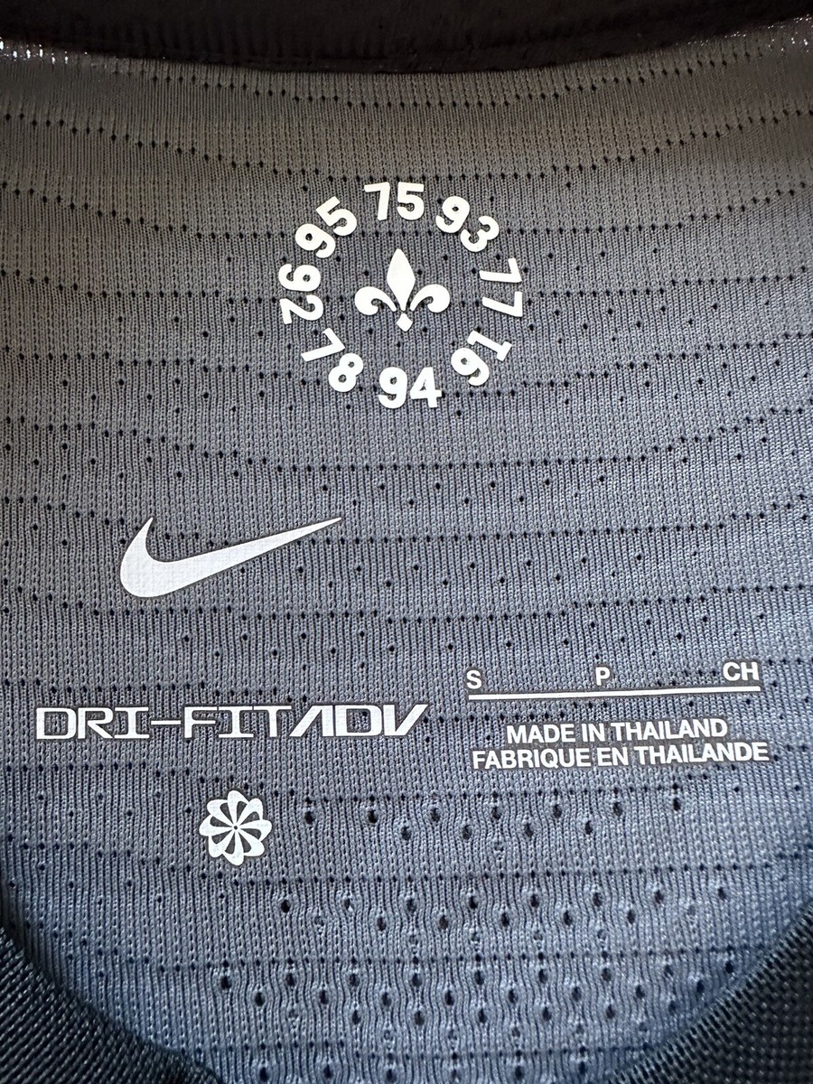 Maillot Verratti PSG 2021/2022 – Nike Vaporknit – 3ème Maillot Noir – Homme Taille S – Neuf Avec étiquettes