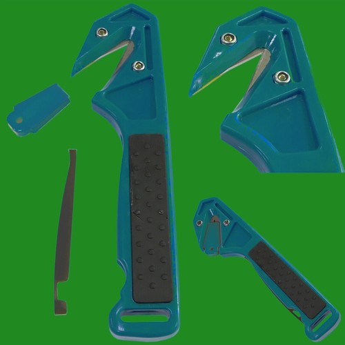 1x Blue Robust Safety Slicer Box Strap Cutter Carton Opener Pallet Shrink Wrap