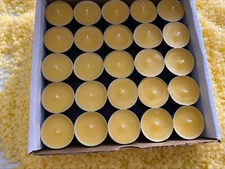 Lumin Wick Beeswax Tea Candle | 100% Natural Beeswax Tealight Candles丨50 pcs