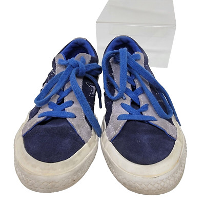 Converse One Star Youth Big Kid 1.5 Carnival Low Top Eclipse Sneakers Blue Suede