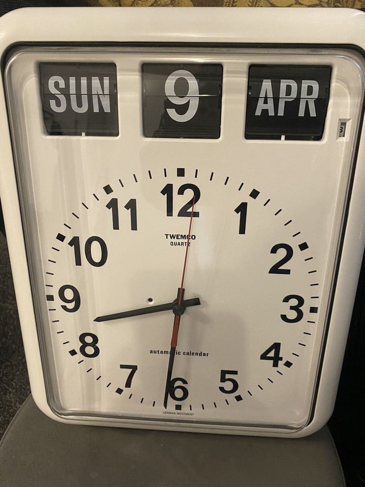 White Colour Grayson Digital Easy to Read Dementia Calendar Clock