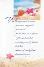 Nice LOVE & APPRECIATION Card, Beach Seashells Starfish by American Greetings +✉