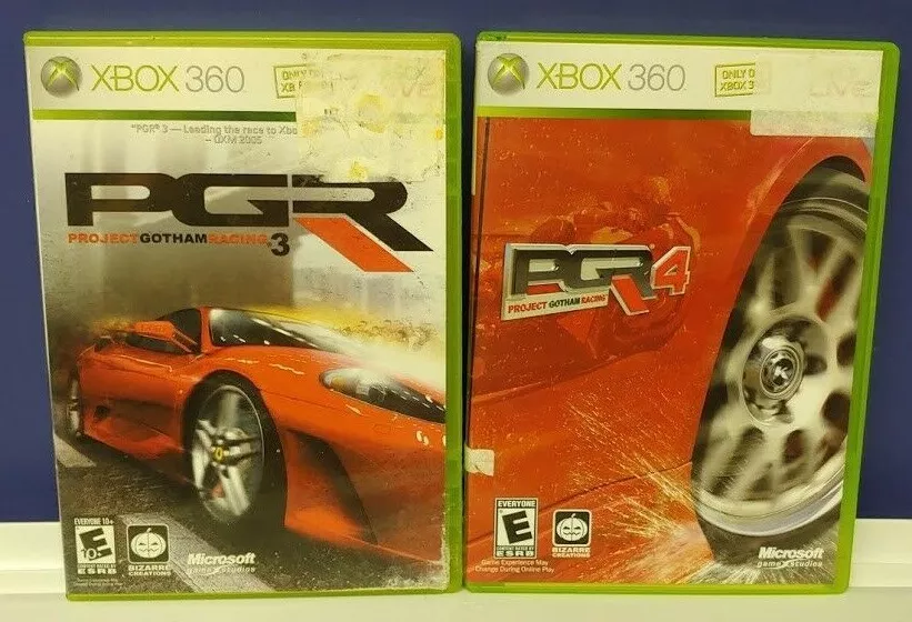 Xbox 360 console jogo de vídeo: pgr 4 projeto gotham racing. Espanhol, pegi  3 +, cópia do pacote (jogo xbox 360 segunda mão) - AliExpress