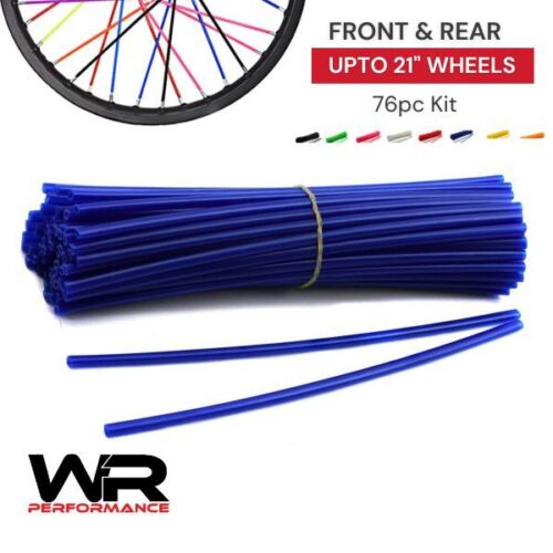 Wheel Rim Spoke Covers Wraps Blue for Aprilia RX50 RX125 SX50 SX125 - Afbeelding 1 van 1
