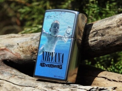 Nirvana Zippo Lighter - Nevermind - Kurt Cobain - Dave Grohl