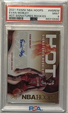 2021-22 Panini Hoops Evan Mobley Hot Signatures Rookie RC AUTO PSA 9 Autograph