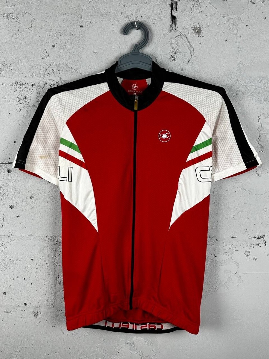 Men's Vintage Castelli Short Sleeve Jersey T Shirt Size XL UK