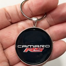 Vintage Chevrolet Rally Sport Camaro Rs Logo Emblem Badge Reproduction Keychain