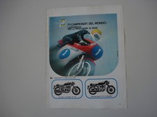 advertising Advertising 1973 MOTO MV AGUSTA 750 / 350 GT S