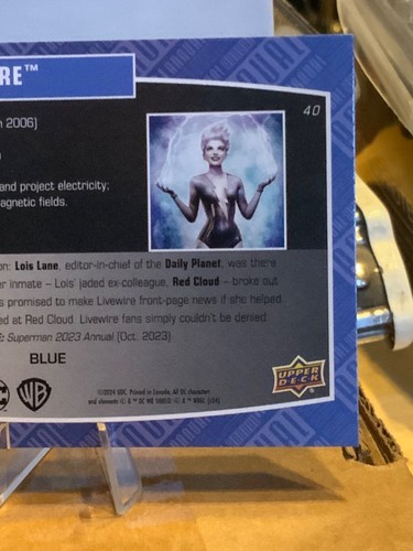 2023-24 Upper Deck DC Annual - Blue - #40 Livewire - Bild 6 von 6