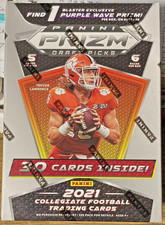 THREE 2021 PANINI PRIZM DRAFT PICKS FOOTBALL BLASTER BOXES 6 PACKS 5 CARDS EACH