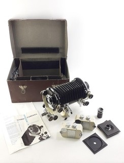 RARA macchina fotografica vintage Ilford KI Monobar Type U tecnica pellicola 35mm custodia originale