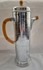 Farber Brothers Krome Kraft Cocktail Shaker and Server Pitcher with Bakelite