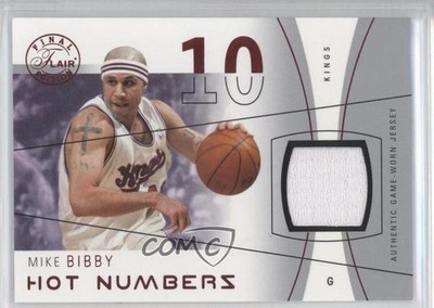 2003 Flair Final Edition Hot Numbers Jerseys Red 165/175 Mike Bibby #HN-MB 0f8